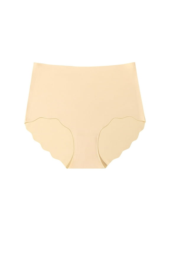 All Season Panties for Women Lightweight Women's Wavy Ice Silk High Waisted Underwear Lightweight Compression Pants Seamless Underwear Plus Size Daily Panties