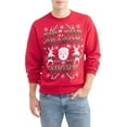 thumbnail image 1 of Season To Be Naughty Men's Holiday Graphic Crew Fleece, Up to Size 2XL, 1 of 3