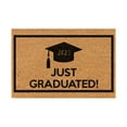 Season of graduation graduation cap classic brown floor mat - Walmart.com