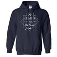 thumbnail image 1 of Season of the Witch Hoodie Sweatshirt Unisex Large Navy, 1 of 5