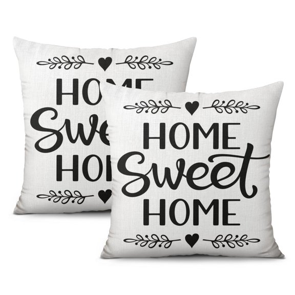 Seasonal Charm with Spring/Summer 18x18 Inch Throw Pillow Covers, Set of 2, Floral Tulips, Mason Jars, Home Sweet Home, Bloom with Grace, Perfect for Farmhouse Decor