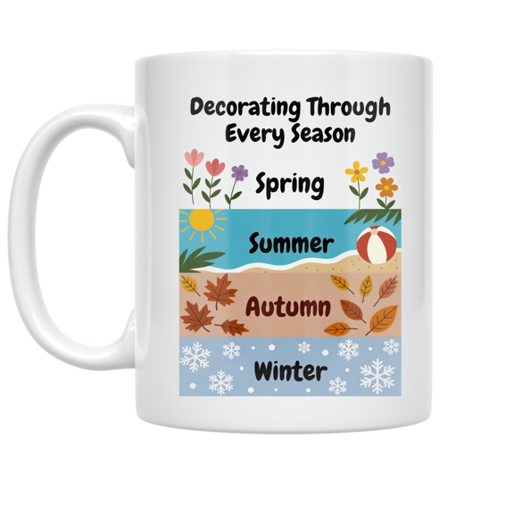 Seasonal Decorating Art - Home Decor Enthusiast - 11 oz Ceramic Coffee Mug