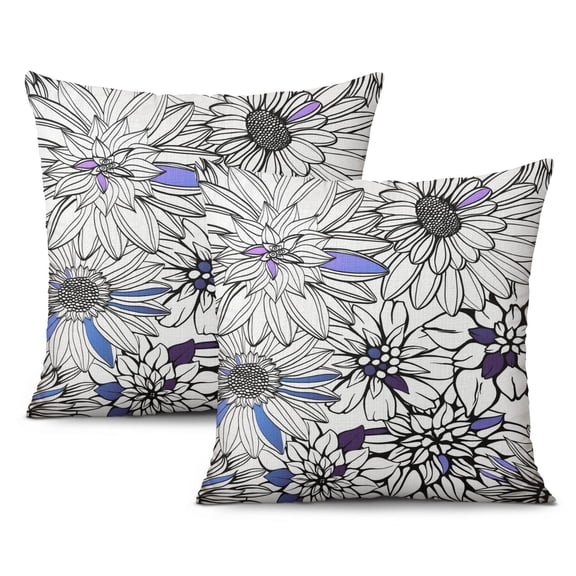Seasonal Delight: 16x16 Inch Spring/Summer Throw Pillow Covers, Set of 2, Floral Tulips, Mason Jars, Home Sweet Home, Bloom with Grace, Perfect Farmhouse Decor