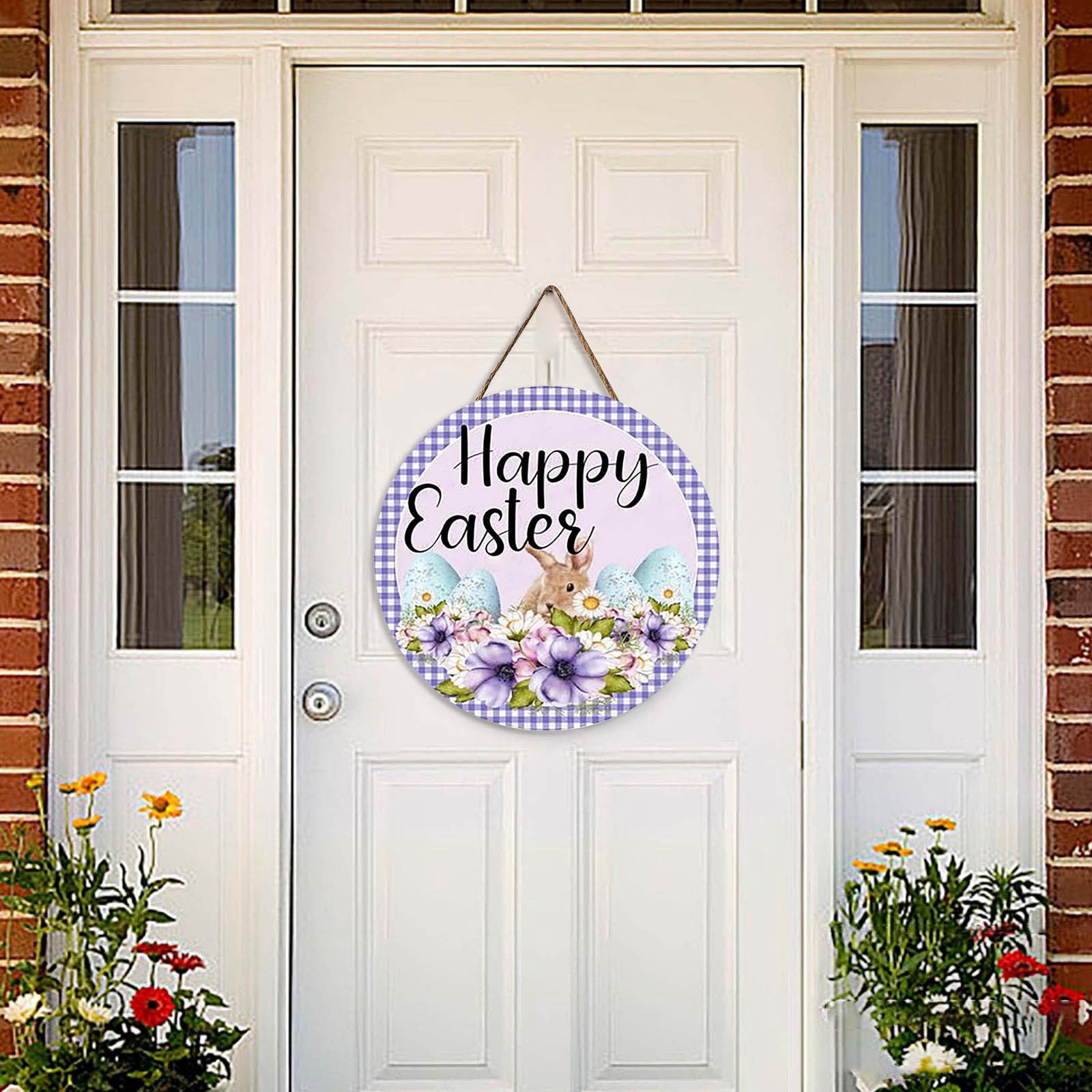 Seasonal Door Decorations Hanging Snowman Door Hangers for Front Door