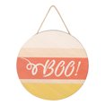 thumbnail image 1 of Seasonal Door Hanger Halloween Welcome Sign for Front Door Decor, Round Wooden Wreath Wall Hanging for Holiday Party, 1 of 5