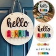thumbnail image 1 of Seasonal Door Hanging Decoration Replaceable Plate Front Door Decorative Block for Home and Seasonal Celebrations, 1 of 8