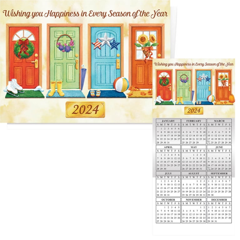 Seasonal Doorways Calendar Card Set of 20 - Walmart.com