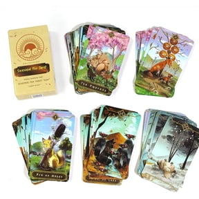 Seasonal Fox Tarot Cards For Beginners And Understanding Meanings On Them Edition Oracle Board Playing Table Games