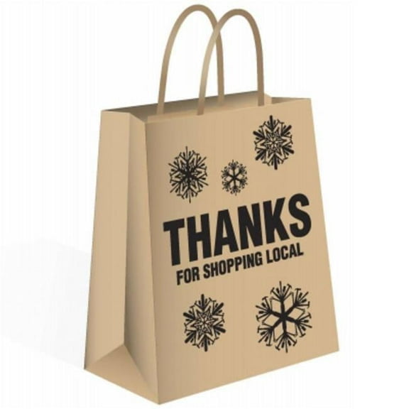 Seasonal Holiday Shopper Bag, Large - 250 Count