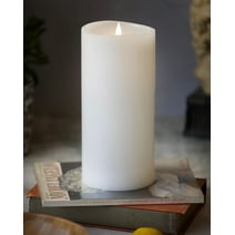 Seasonal LLC 3" x 9" Paraffin Realistic Adjustable Brightness LED White Flameless Pillar Candle