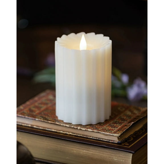 Seasonal LLC Flameless 3D Moving Flame LED Candles with Remote Control