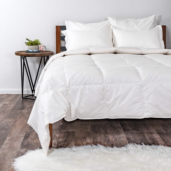 Seasonal LLC Medium Warmth Premier Down Comforter 295 Thread Count Brushed Cotton Twill