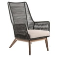 thumbnail image 1 of Seasonal Living Explorer Marco Polo Wood Lounge Chair in Mixed Gray Rope, 1 of 7