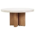 thumbnail image 1 of Seasonal Living Perpetual Java Teak Wood/Concrete Dining Table in Ivory White, 1 of 2