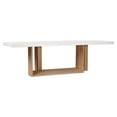 thumbnail image 1 of Seasonal Living Perpetual Lucca Teak Wood/Concrete Dining Table in Ivory White, 1 of 6