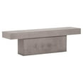 thumbnail image 1 of Seasonal Living Perpetual T-Bench Concrete Dining Bench in Slate Gray, 1 of 2