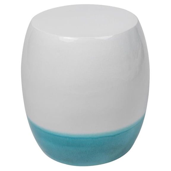 Seasonal Living Provenance Signature Ceramic Bud Stool/Accent Table in White