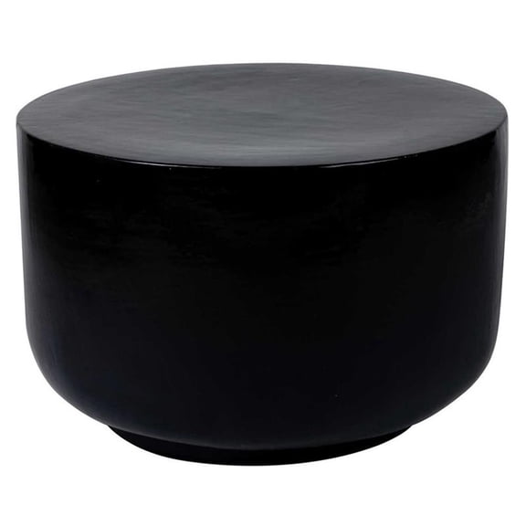Seasonal Living Provenance Signature Ceramic Grazed End Table in Black
