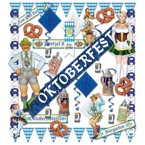 Beistle Oktoberfest Decorating Kit - 36 Pieces
