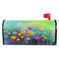 thumbnail image 1 of Seasonal Nature Spring Summer Autumn Winter Flowers Mailbox Covers Standard Size Abstract Floral Watercolor Rainbow Dandelion Poppy Magnetic Mail Wraps Cover Letter Post Box 21" Lx 18" W, 1 of 5