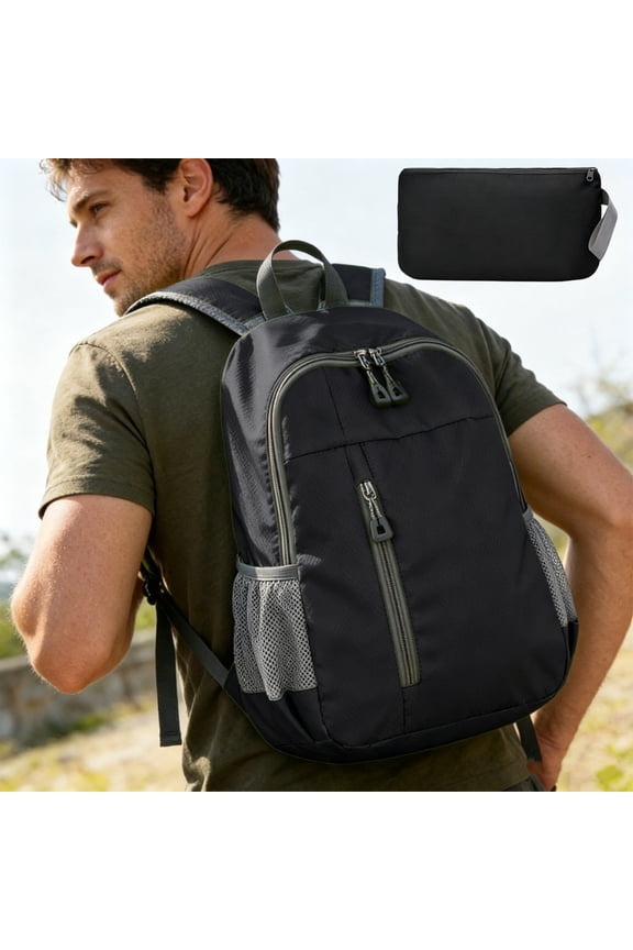 Seasonal New Term,Lightweight Foldable Water Resistant Backpack Multi-Pocket Daypack for Travel Hiking Camping Outdoor Sports