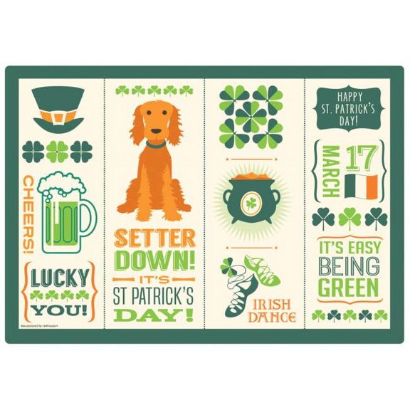 Seasonal Occasions St Patrick' Day Paper Placemats 125 Per Pack