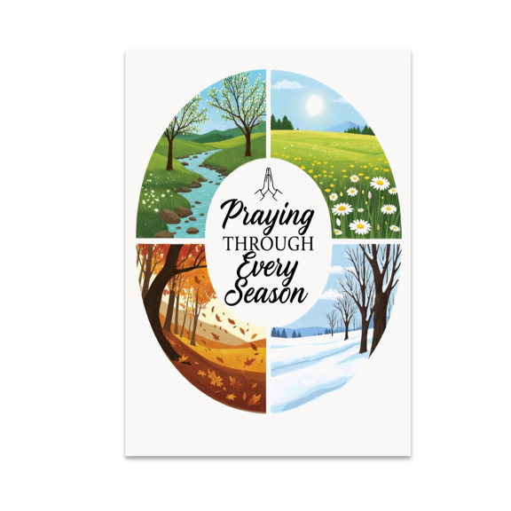 Seasonal Prayer Journey Poster Art - Faith Enthusiast - 13x19 Poster Print