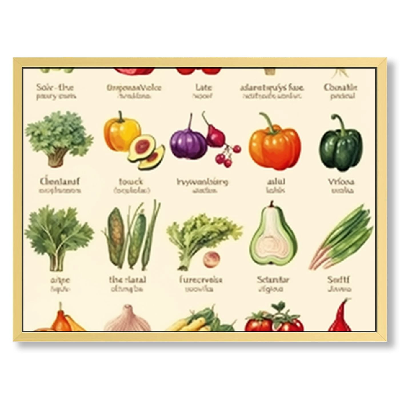 Seasonal Veggies Printable