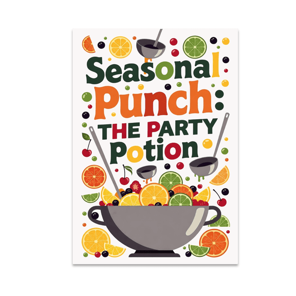 Seasonal Punch: The Party Potion - Party Decor Enthusiast - 13x19 Poster Print