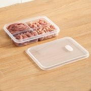 Seasonal Savings, Desktop Organizer with Drawers, Kitchen Refrigerator Preservation Box Fruit and Vegetable Storage Container Clear Akmoler