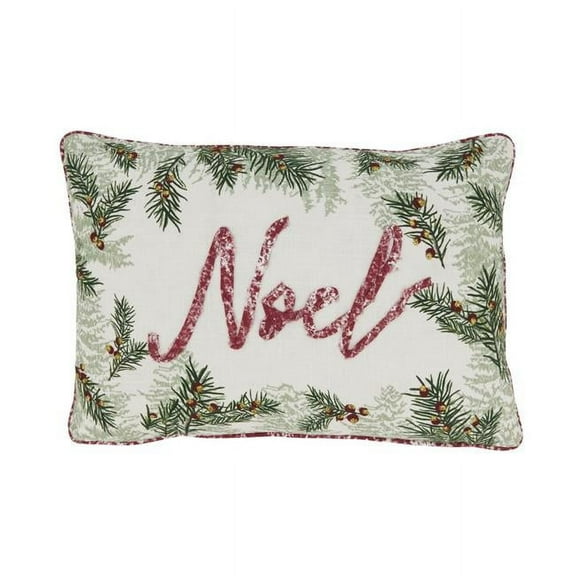 Seasonal Serenity Noel Throw Pillow Cover