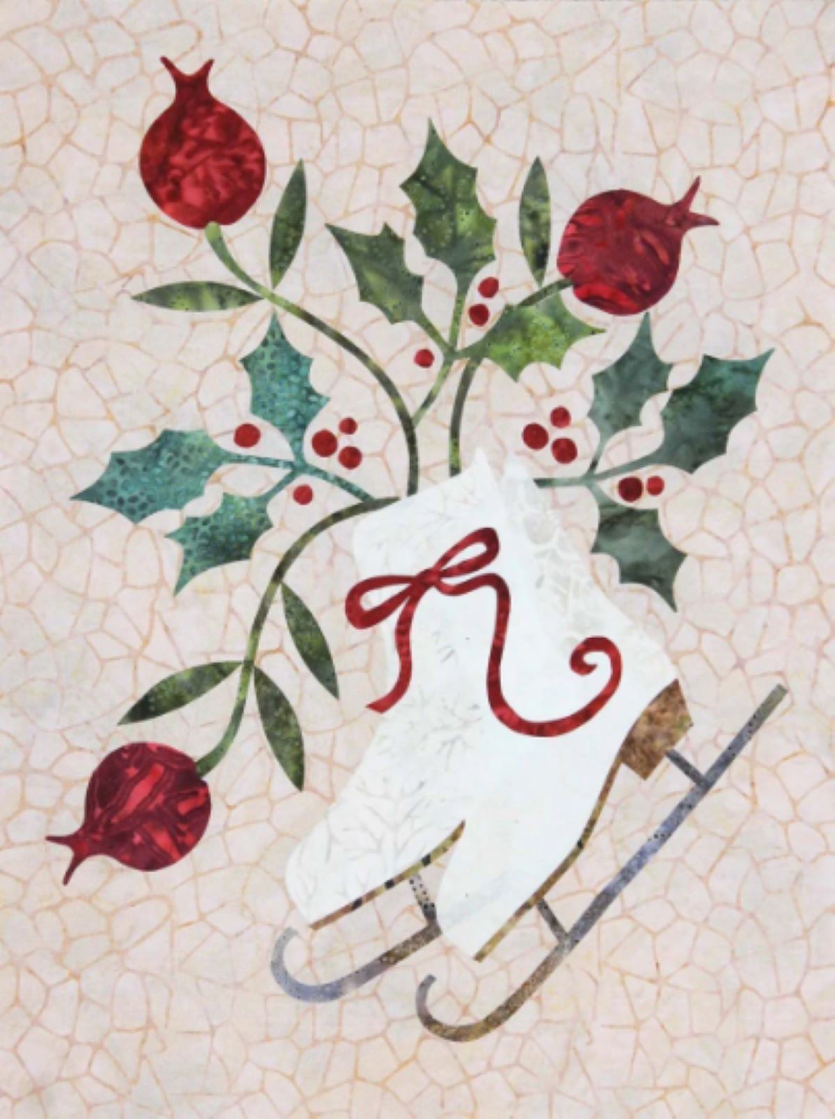 Seasonal Silhouettes Block 1 Laser Cut Fusible Applique Kit With Background,