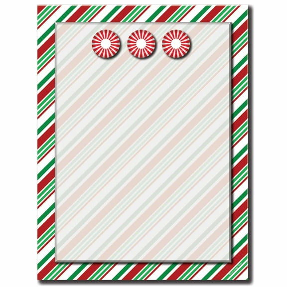 Seasonal Stripes Letterhead Laser & Inkjet Printer Paper