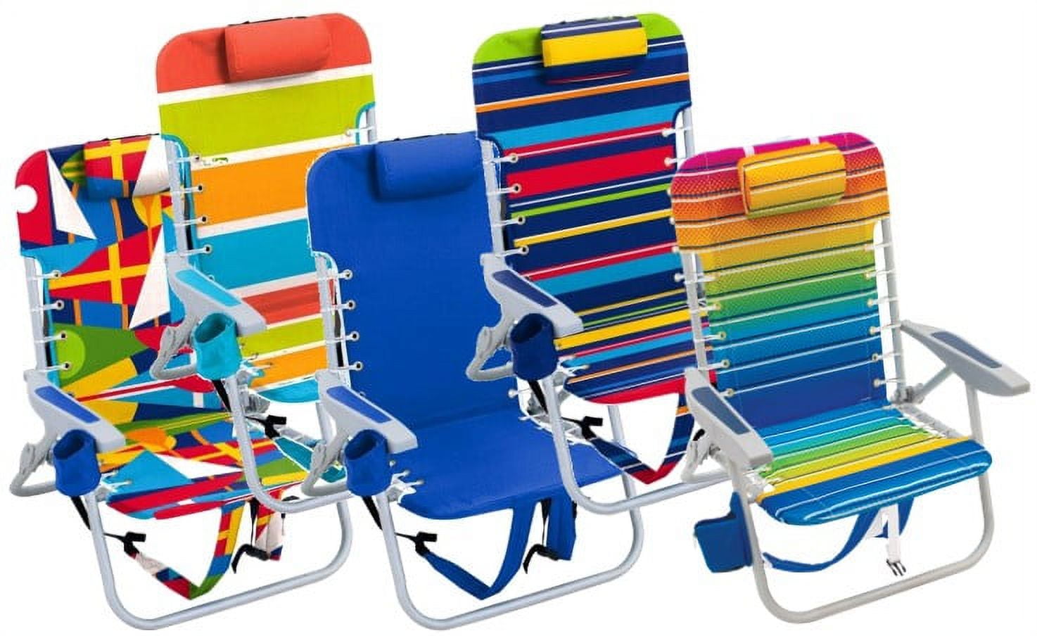 Seasonal Supply Co. 4Position LaceUp Aluminum Backpack Beach Chair