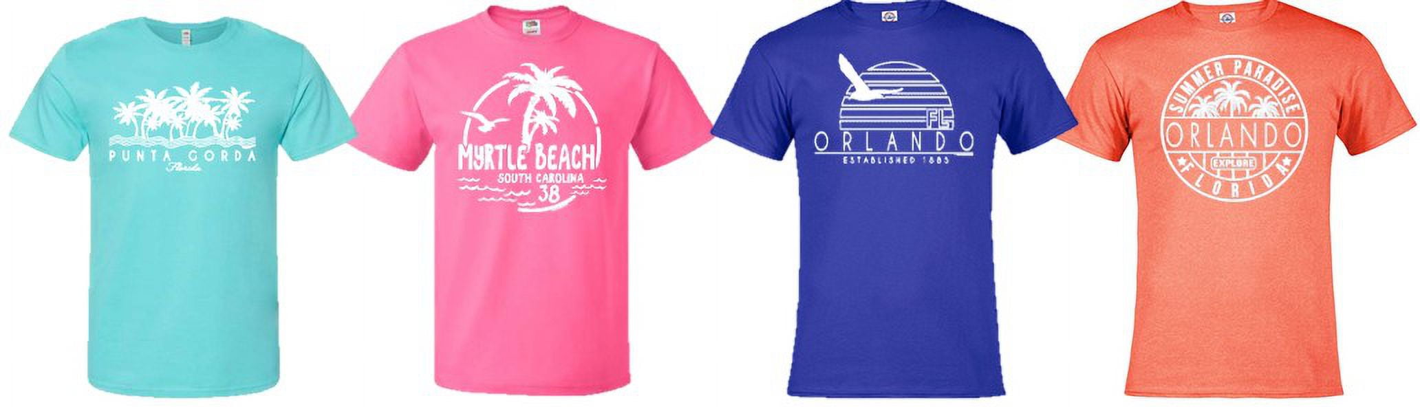 Seasonal Supply Co Adult Souvenir T-Shirt Large Blue