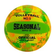 Seasonal Supply Co. Splatter Neon Volleyball in Green