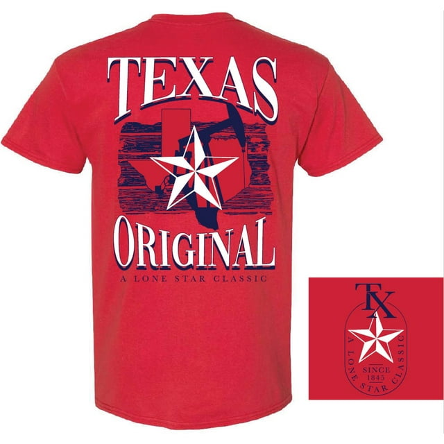 Seasonal Supply Company 100 Cotton Short Sleeve Texas Souvenir Printed
