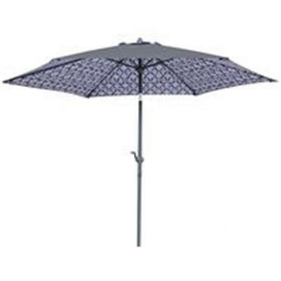 Seasonal Trends 4884268 Steel Double Print Umbrella - Black & White