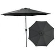 Seasonal Trends Market Umbrella 9 Ft H Black