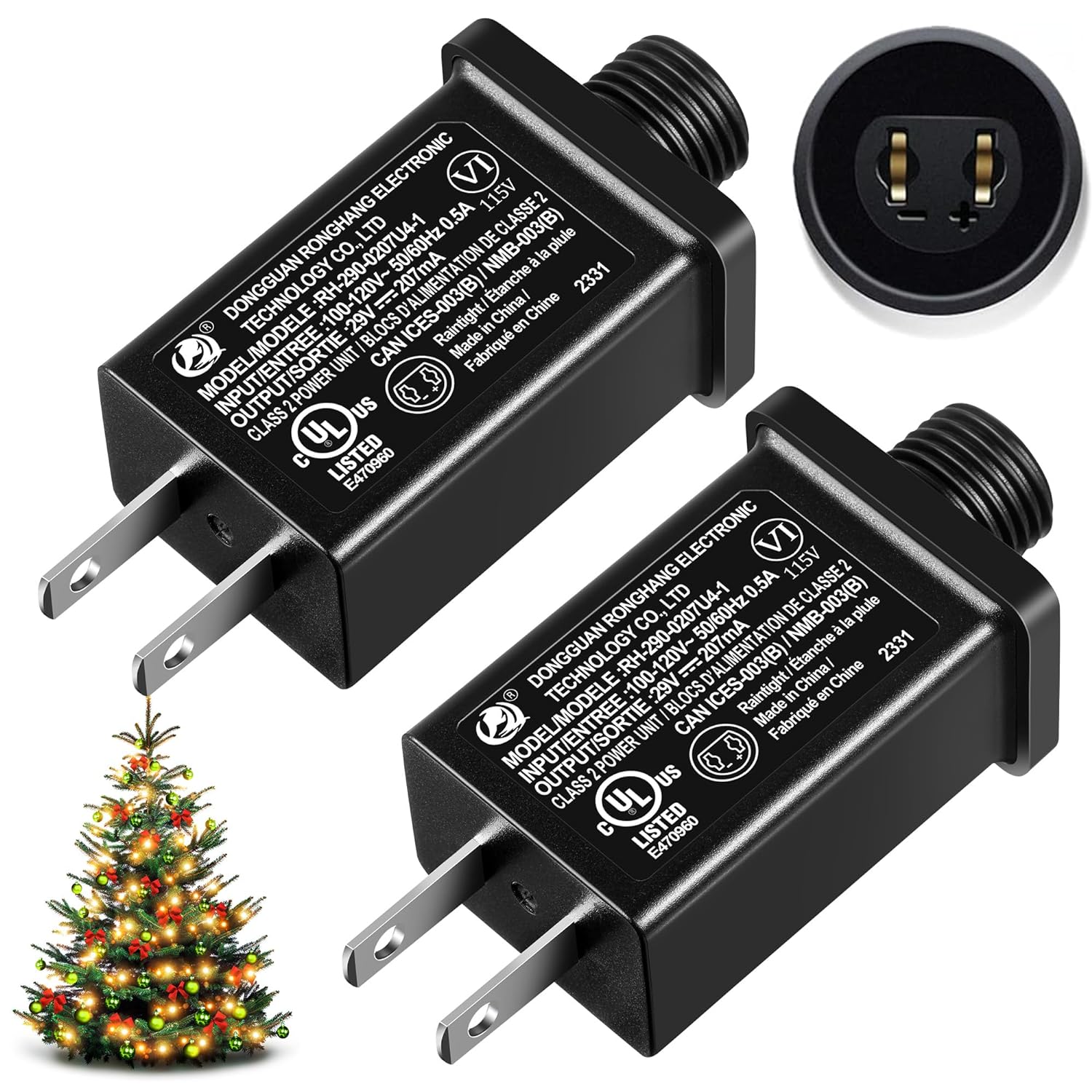 Seasonal Use Class 2 LED Power Supply 29V 6W Transformer (2 Packs