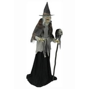 Seasonal Visions 72" Lunging Witch With Digital Eyes Halloween Decoration