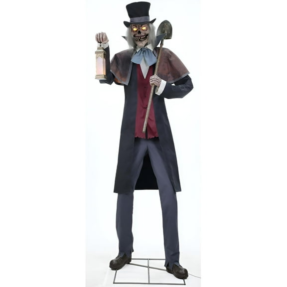Seasonal Visions Animated Graveyard Host Halloween Decoration - 8.5 ft