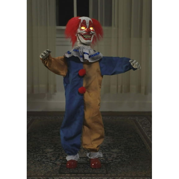 Seasonal Visions Animated Little Top Clown Halloween Decoration - 36 in