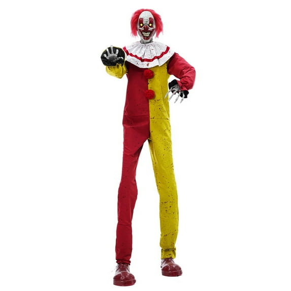 Seasonal Visions Animated Pesky The Clown Halloween Decoration - 7 ft