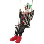 Seasonal Visions Animated Swinging Chuckles the Clown Halloween Decoration - 62 in x 16 in x 18 in