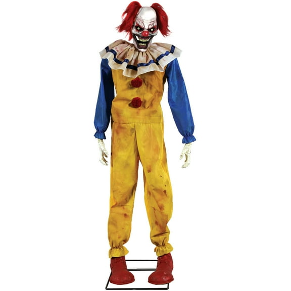 Seasonal Visions Animated Twitching Clown Halloween Decoration - 5 ft