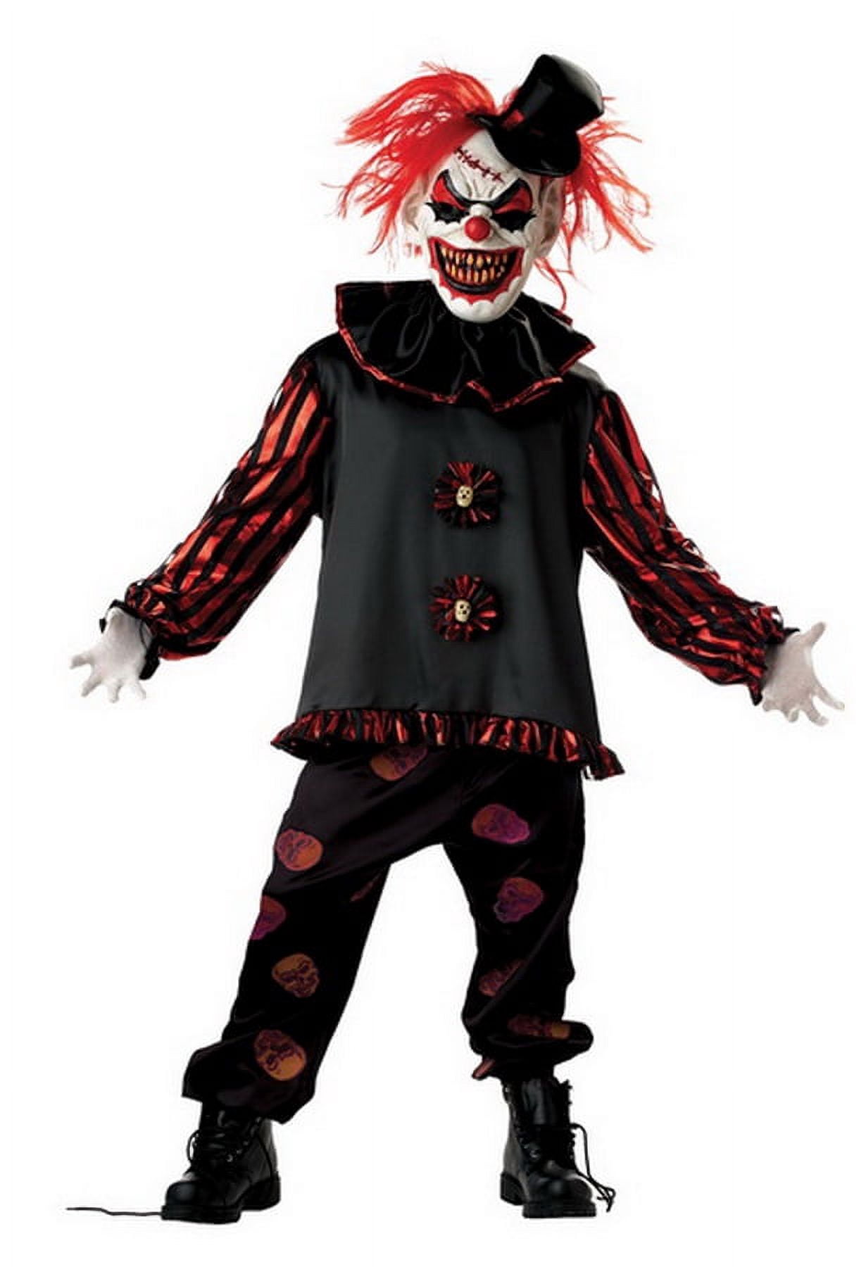 Seasonal Visions - Carver The Clown Child Costume - Child Large (12 - 14)