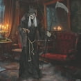 thumbnail image 1 of Seasonal Visions 72" Animated Lunging Reaper with Digital Eyes Halloween Decoration, 1 of 2