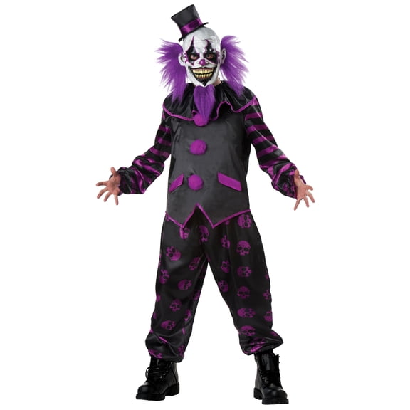 Seasonal Visions Mens Bearded Clown Costume - One Size Fits Most