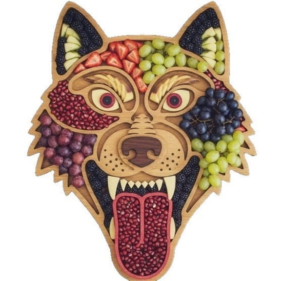 Seasonal Wooden Serving Platter Halloween Snacks Tray For Festival Celebration Cheese Fruit Display